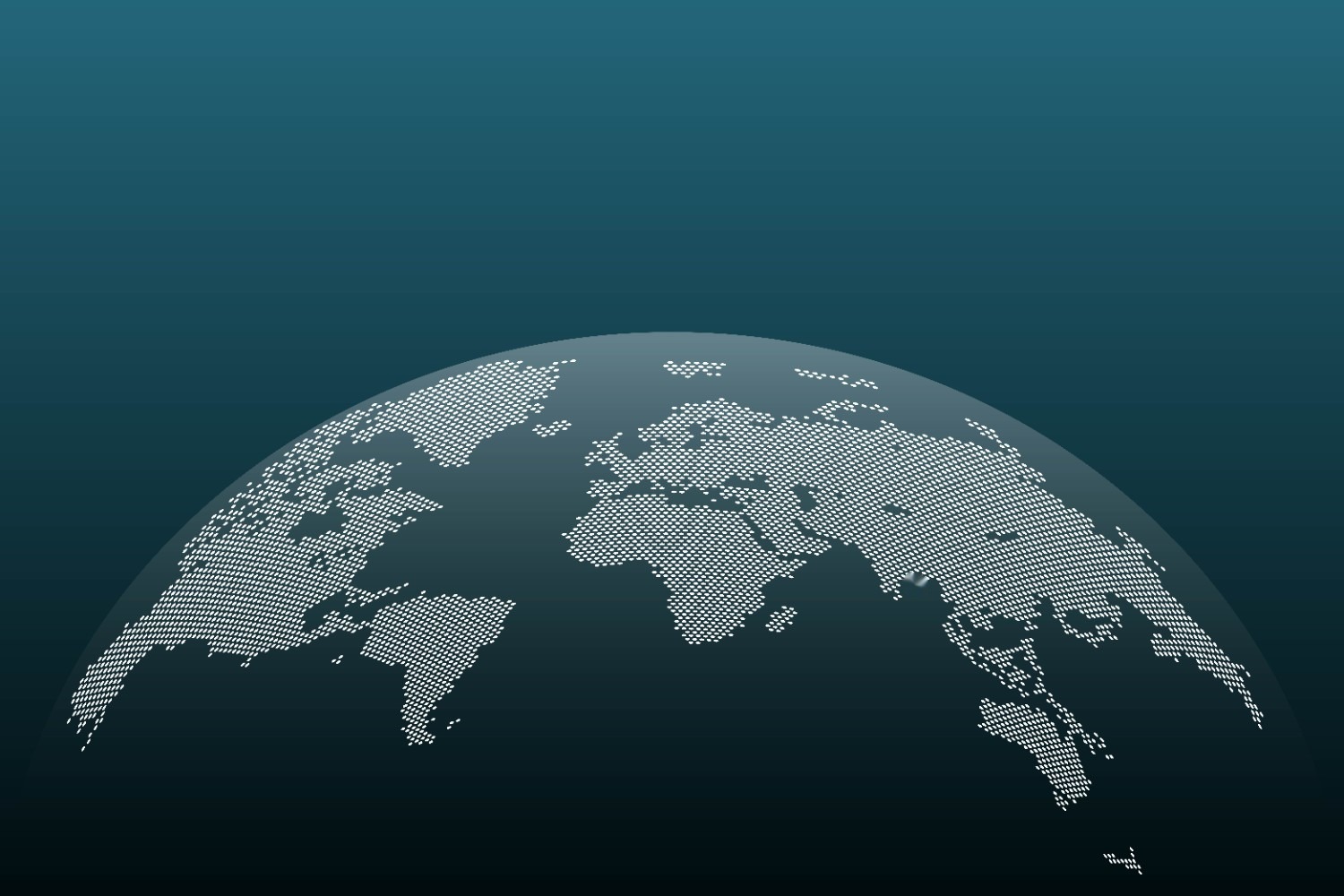 Dotted world map